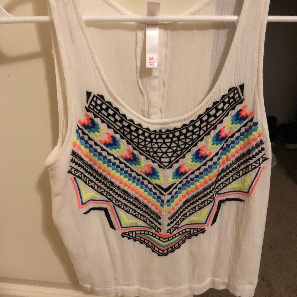 Boho Crop Top size Small